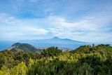 View of the island Tenerife from the island La Gomera, with the Teide volcano in the background. Canary Islands.