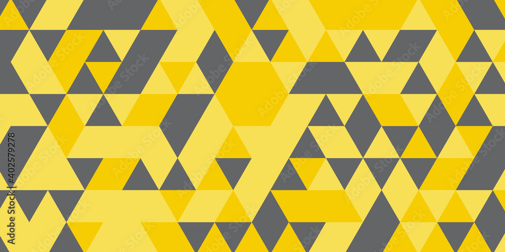 Abstract yellow triangles geometric on white background. Trendy yellow grey color of 2021 background. Suit for business, corporate, institution, party, festive, seminar, and talks Abstract yellow triangles geometric on white background. Trendy yellow grey color of 2021 background. Suit for business, corporate, institution, party, festive, seminar, and talks