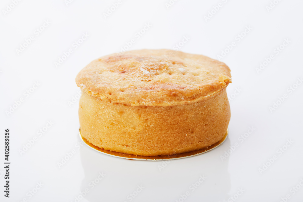 Almond Blueberry pie on white background. Almond Blueberry pie on white background.