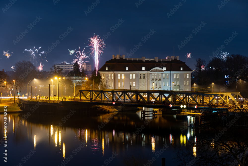 Köpenick Berlin Germany fireworks New Year's Eve no crowd lockdown 2020 – 2021