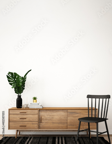 Obraz na plátně Interior in living room in contemporary style,3d illustration,3d rendering