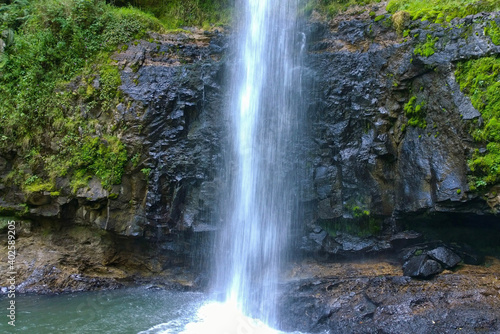 Scenic waterfall in the Ragia forest  Aberdares  Kenya