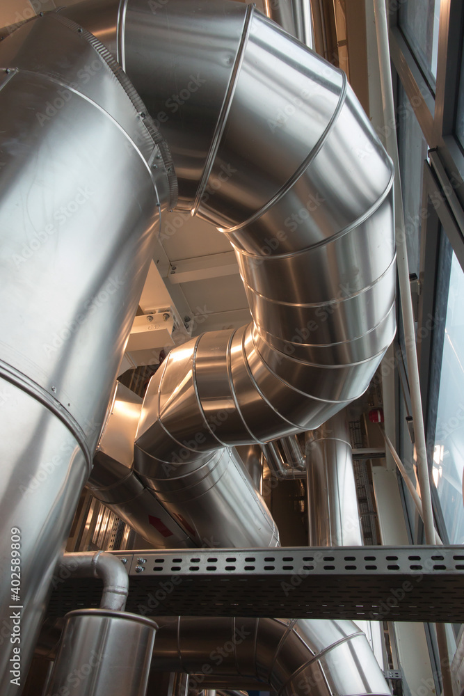 Obraz premium devices, flue gas ducts and pipelines thermally insulated