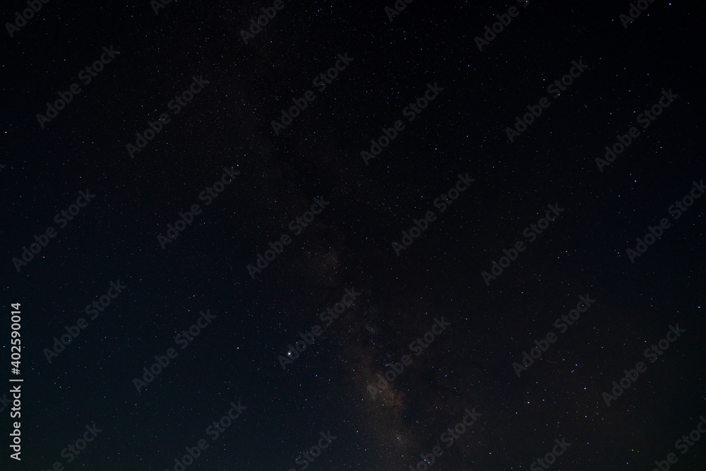long exposure shot of many stars and the milky way