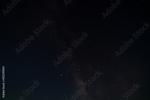 long exposure shot of many stars and the milky way