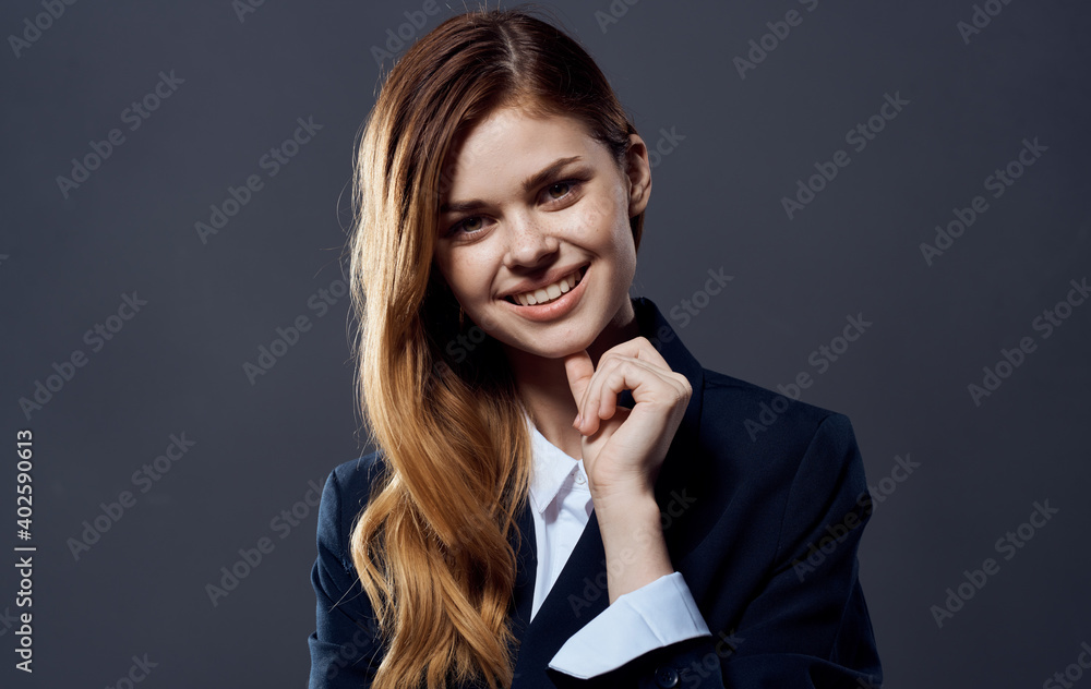 Business woman in an elegant style official suit Business woman in an elegant style official suit
