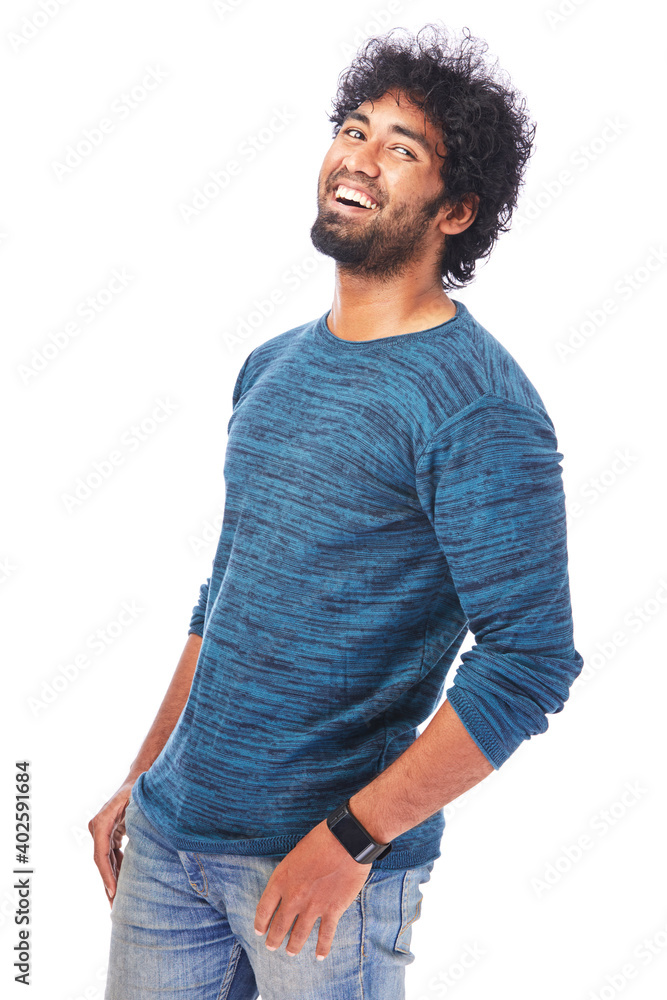 Cheerful expressive handsome young man isolated on white. Cheerful expressive handsome young man isolated on white.