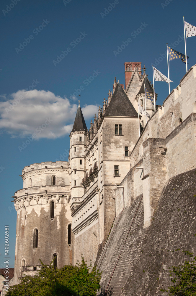 Amboise Castle on the banks of the Loire