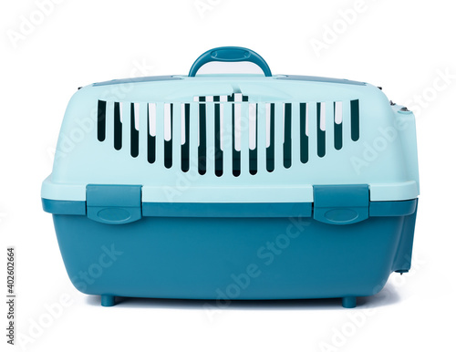 large plastic carrier cage for cats and dogs