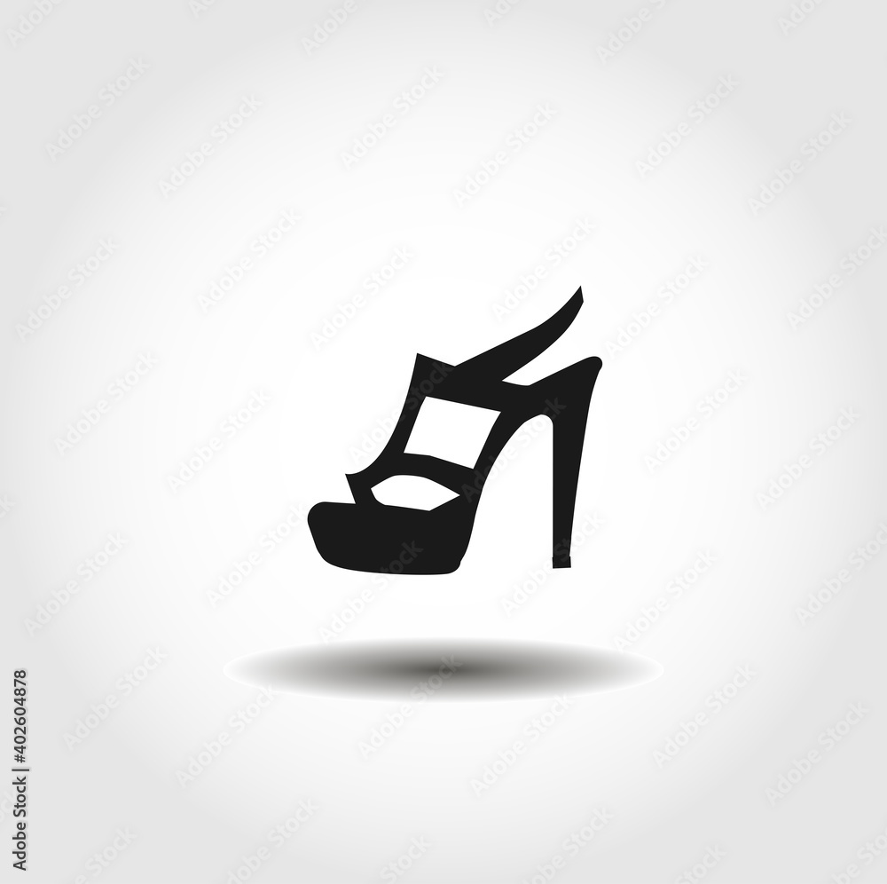 women heel isolated vector icon. clothes design element women heel isolated vector icon. clothes design element