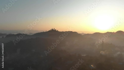 Wallpaper Mural Aerial view of Mrauk-U temple. Torontodigital.ca