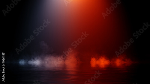 Mystery fog texture overlays for text or space. Smoke chemistry  mystery effect on isolated background. Stock illustration.