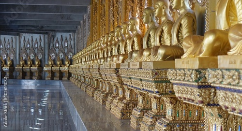 golden buddha statue at temple