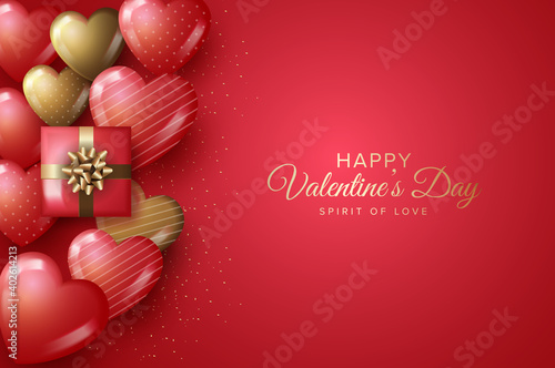 Happy valentine's day greeting card