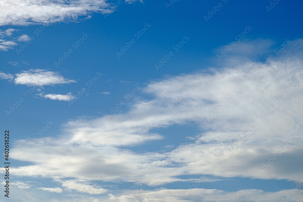 The vast clear blue sky and beautiful clouds on good weather in the morning. The vast clear blue sky and beautiful clouds on good weather in the morning.