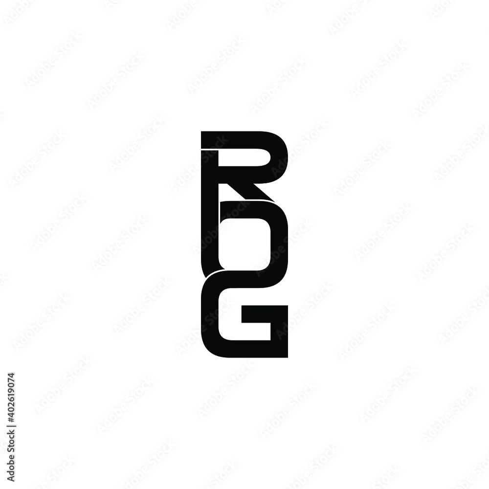 rog letter original monogram logo design rog letter original monogram logo design
