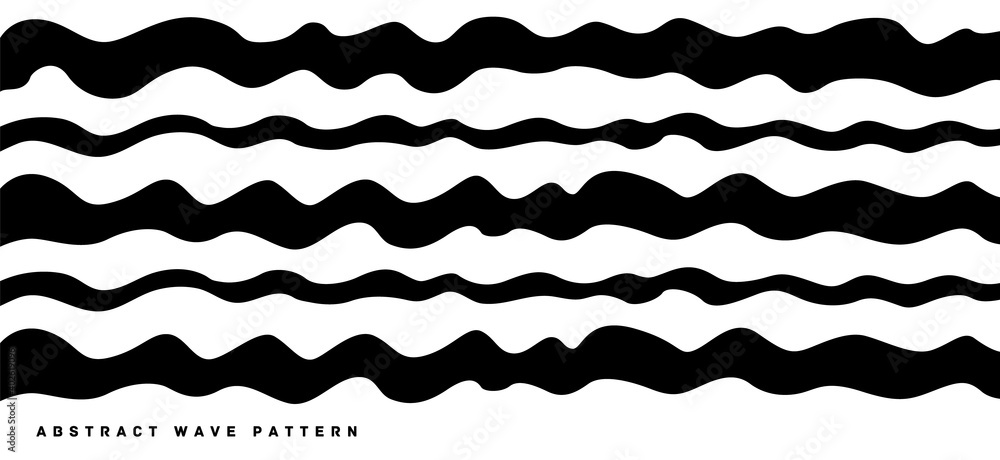 Vector pattern material with irregular wave pattern