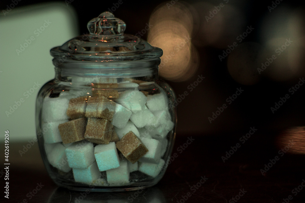 Sugar cubes for noon coffee Sugar cubes for noon coffee