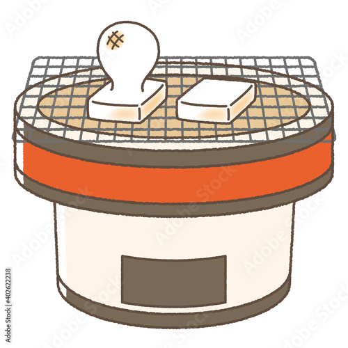 焼き餅　かわいい　イラスト