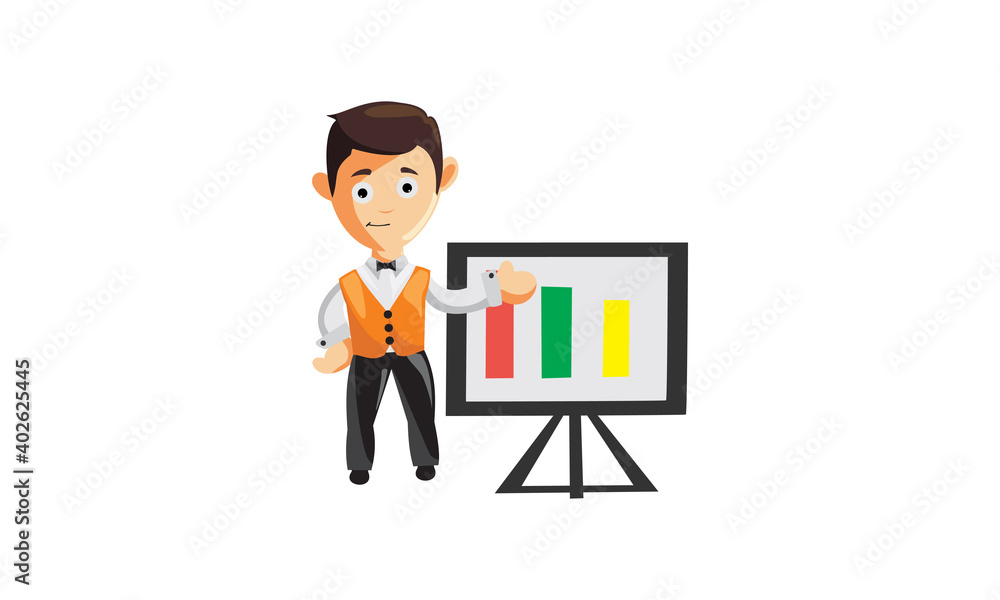 character job cloth chef waiter CLOTHES White board graph character job cloth chef waiter CLOTHES White board graph