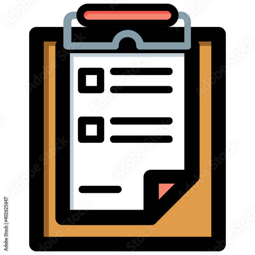 Task list flat Vector Icon design