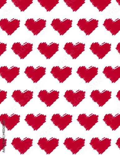 Red Heart Pattern 