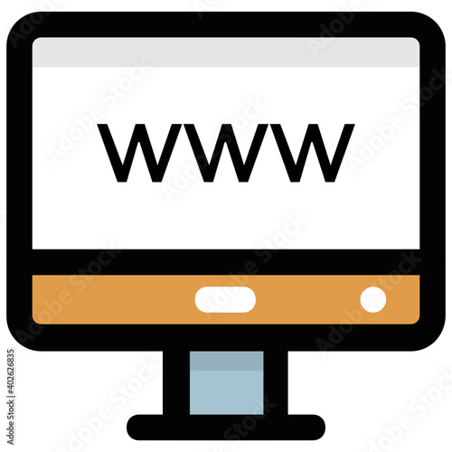 Vector illustration of website browsing