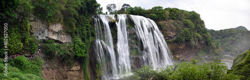 China  huanggoshu waterfall  water  panorama