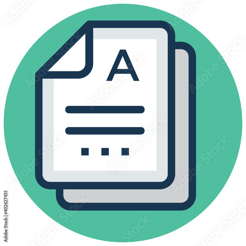 Academic grading vector illustration 