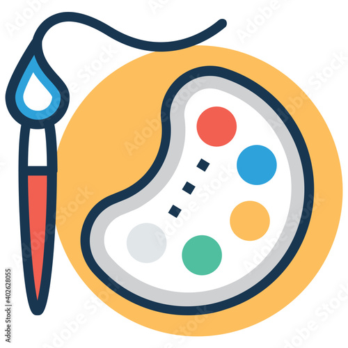 Vector graphics for artist, painters, paintings, fine arts and painter accessories visuals 