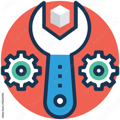 Modern vector icon of Software Development Kit Tool  photo