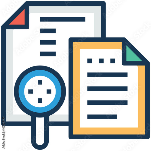 Infographic icon for Information Retrieval Vector Illustration