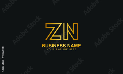 ZN Z N initial logo | initial  based abstract modern minimal creative logo, vector template image. luxury logotype logo, real estate homie logo. typography logo