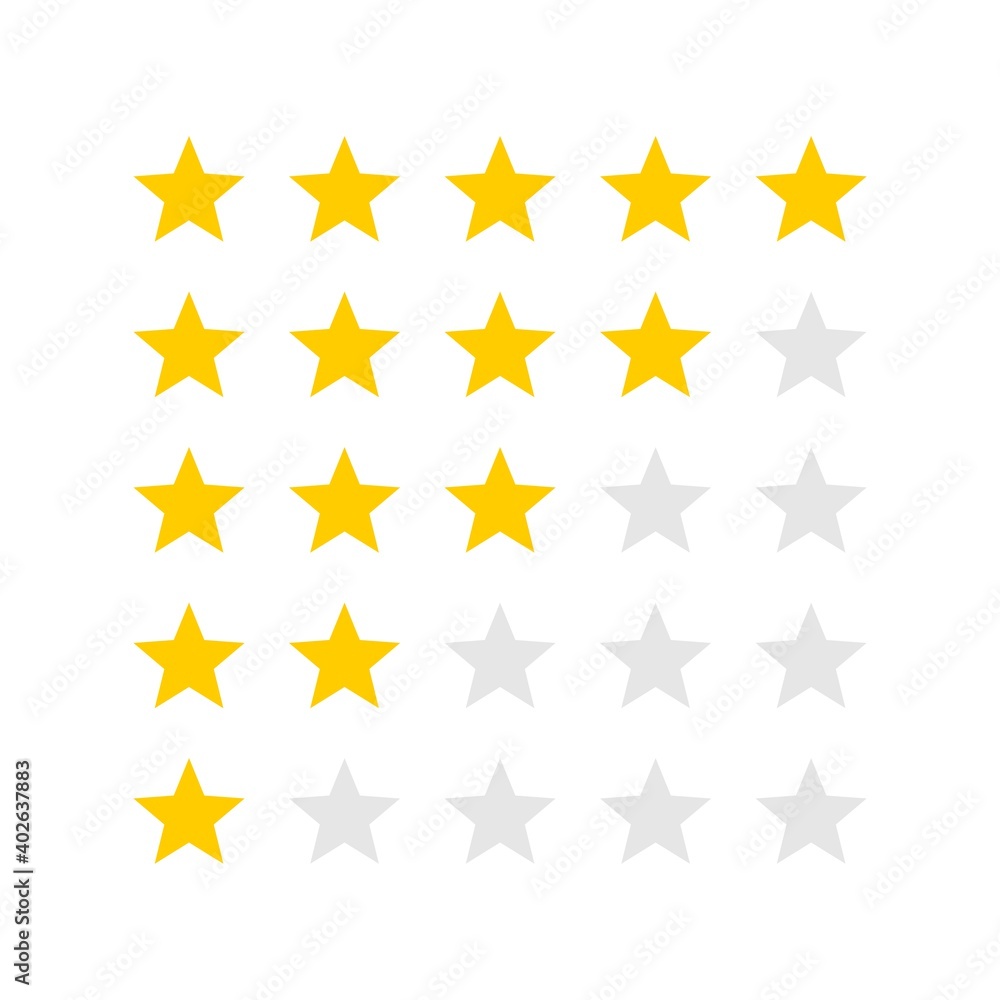 Star Rating Icon : Digital Theme, Technology Theme, Business Theme, Infographics and Other Graphic Related Assets.