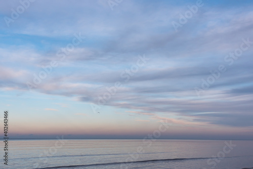 Baltic Sea Coast in Winter in Latvia on Clear Day © JonShore