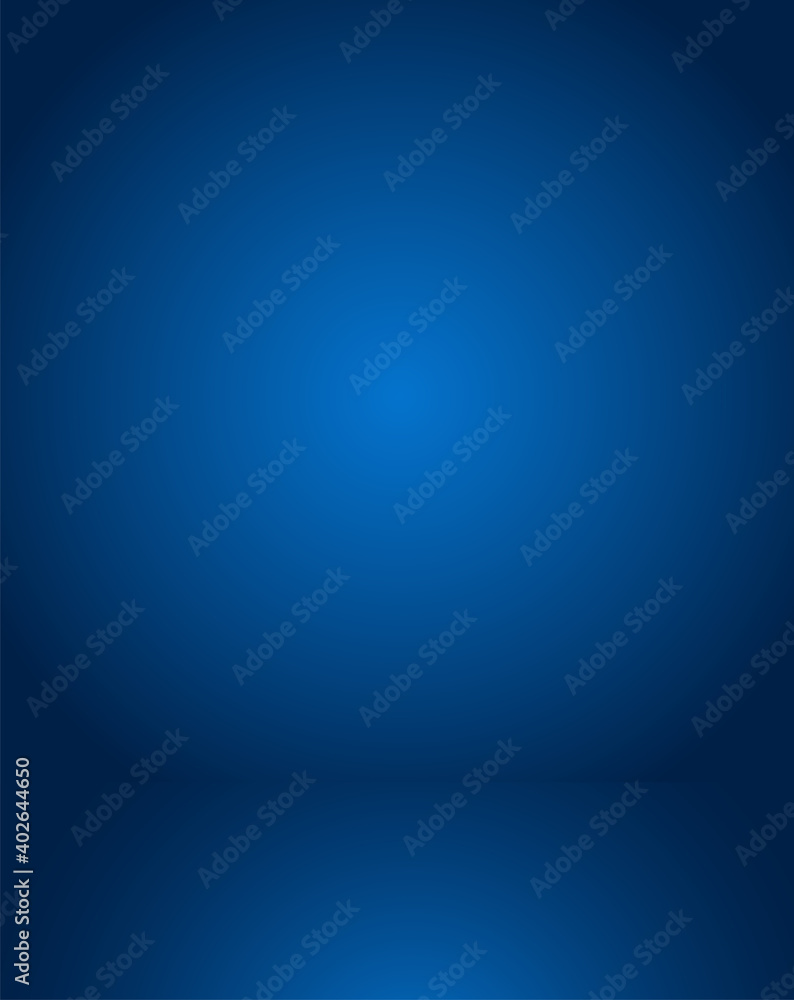 Obraz premium Empty blue studio room Backdrop. Light interior with copyspace for your creative project . Vector illustration EPS 10