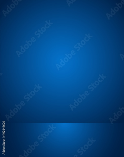 Empty blue studio room Backdrop. Light interior with copyspace for your creative project . Vector illustration EPS 10