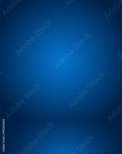 Empty blue studio room Backdrop. Light interior with copyspace for your creative project . Vector illustration EPS 10
