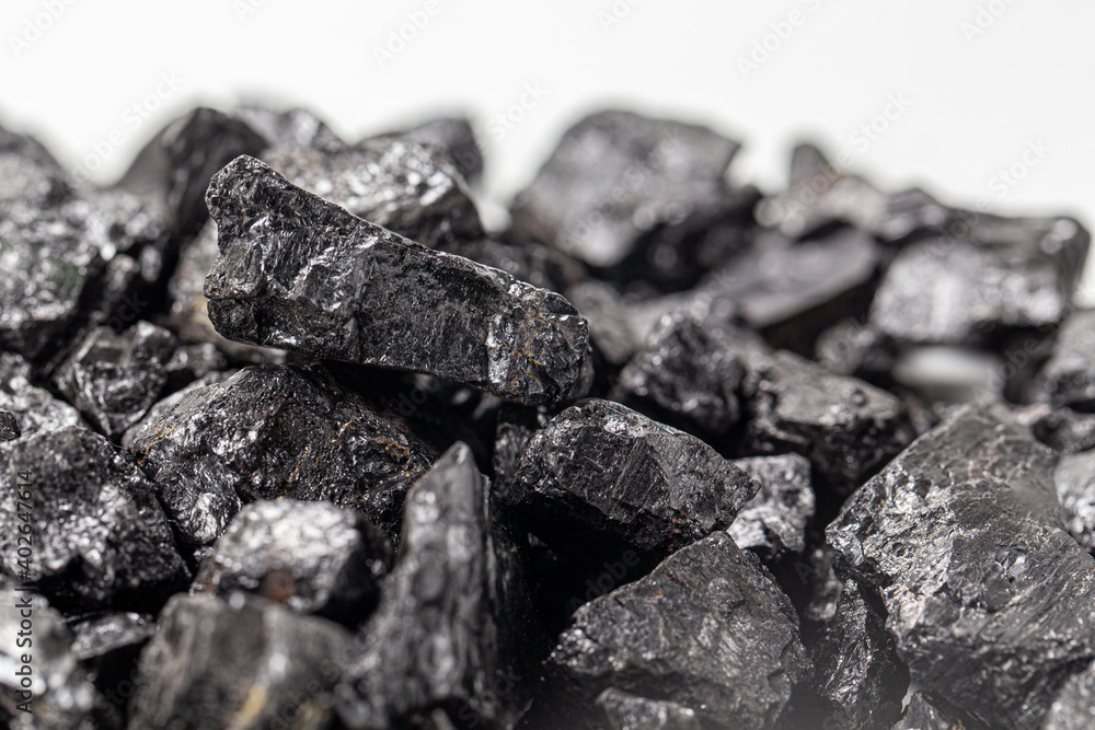 raw coal isolated in white background raw coal isolated in white background