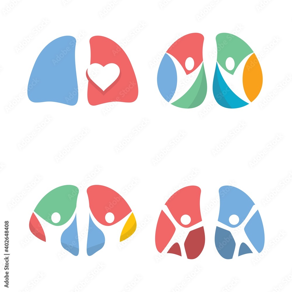 Lung logo images design Lung logo images design