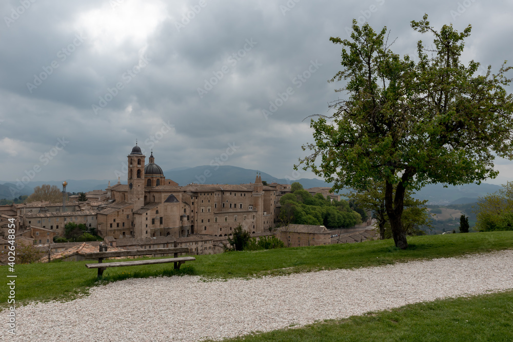 View of the city of Urbino