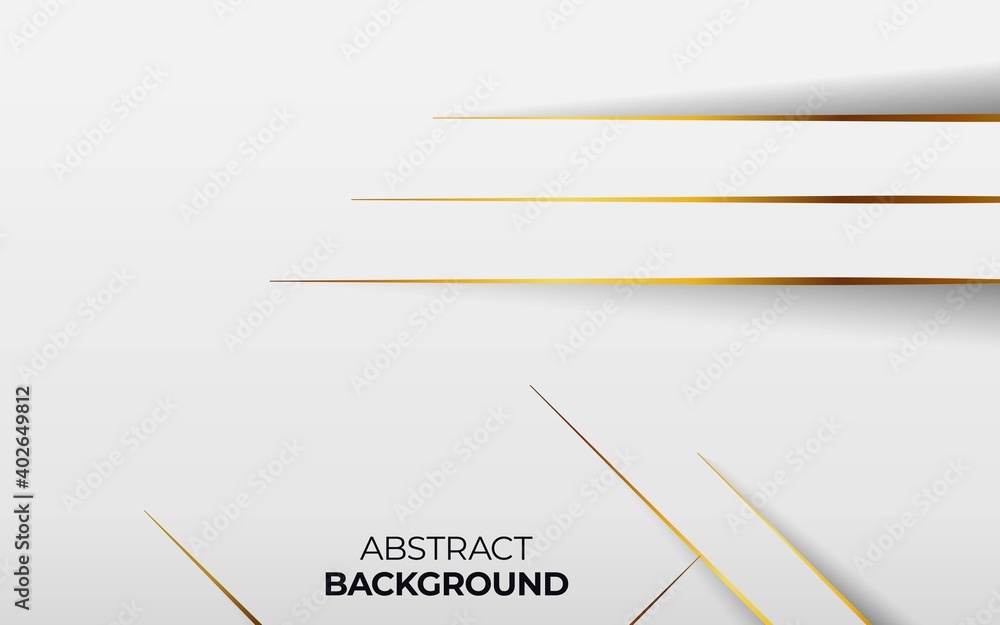 modern white abstract vector background with golden line modern white abstract vector background with golden line
