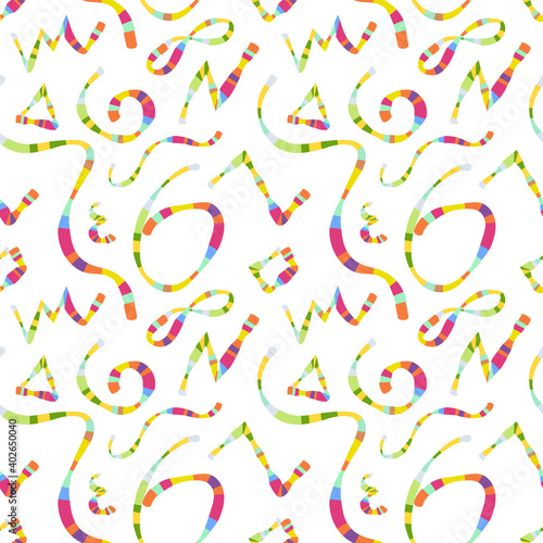 Abstract poster design. Liquid colorful shapes on light background. Vector illustration.