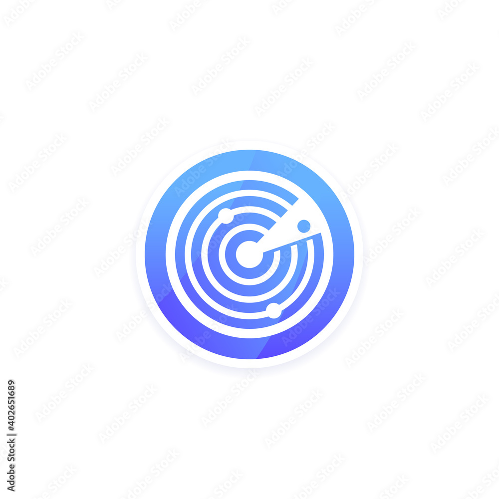 radar logo for apps, vector radar logo for apps, vector