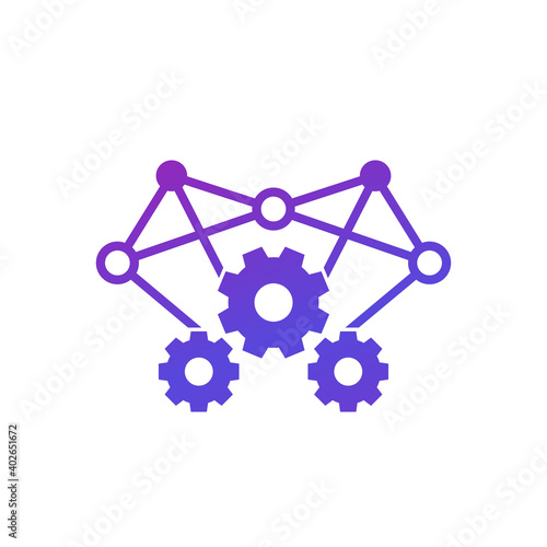 operations icon on white, vector