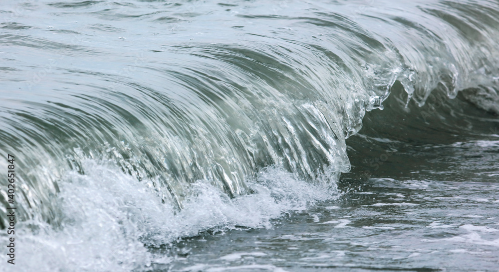 Wave in the sea with splashing water. Wave in the sea with splashing water.