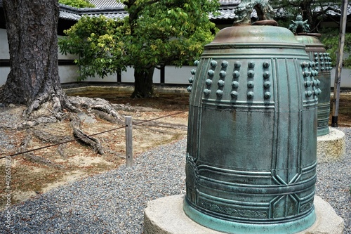 Belll at Former Imperial Villa Nijo-jo, Nijo Castle, in Kyoto, Japan - 京都 二条城 鐘楼 photo