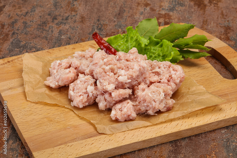 Homemade pork minced meat for cooking Homemade pork minced meat for cooking