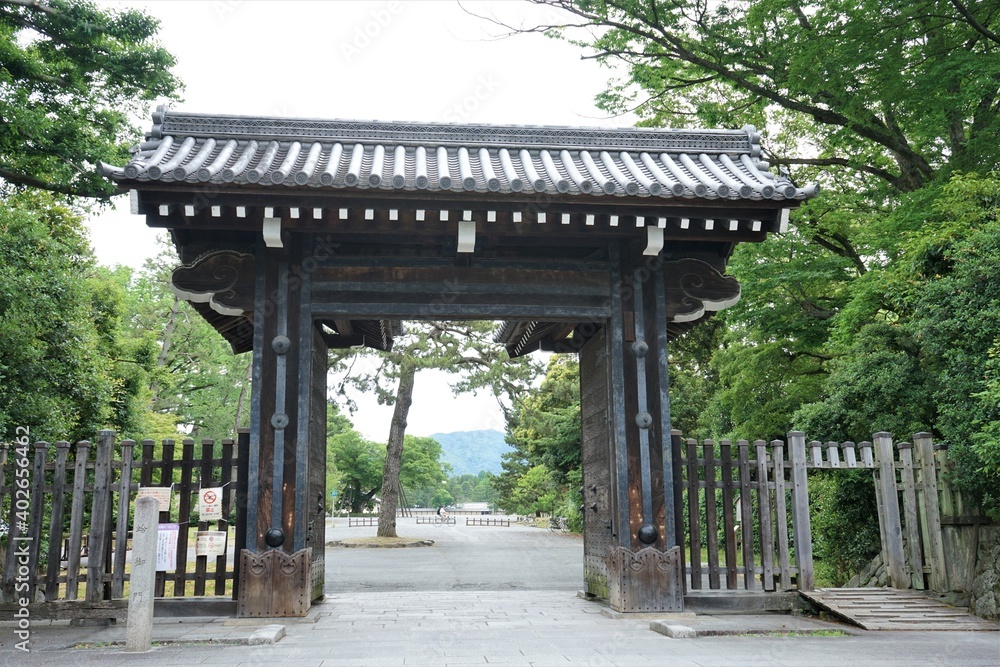 Hamaguri Gomon Gate at Kyoto Imperial Palace , Kyoto Gosho, in Kyoto, Japan - 日本 京都御所 蛤御門 Hamaguri Gomon Gate at Kyoto Imperial Palace , Kyoto Gosho, in Kyoto, Japan - 日本 京都御所 蛤御門