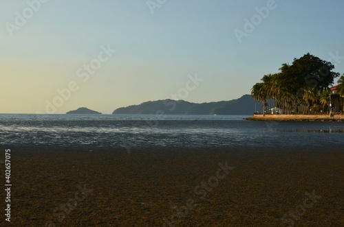 Beautiful sunset on the beach